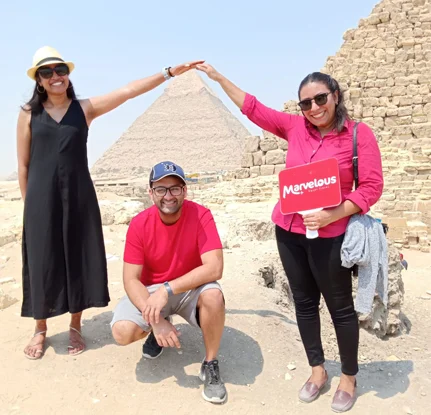 Family at the Pyramids